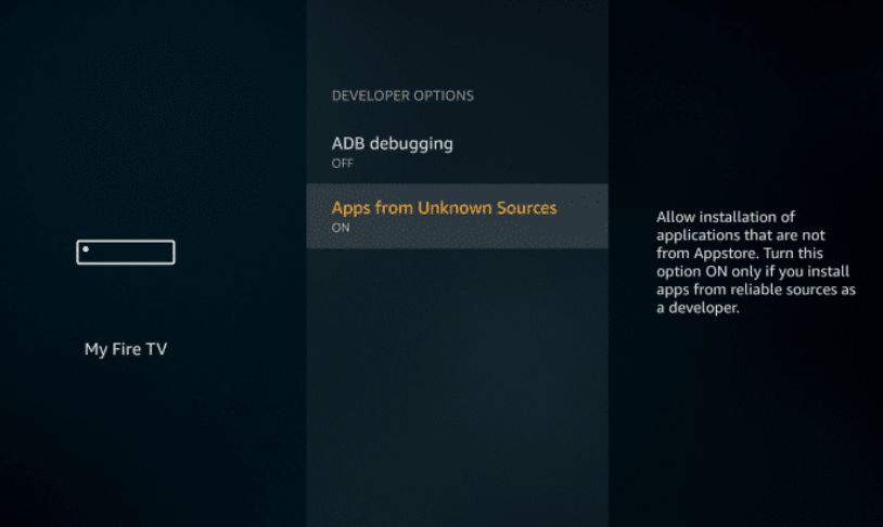 firestick apps from unkown source