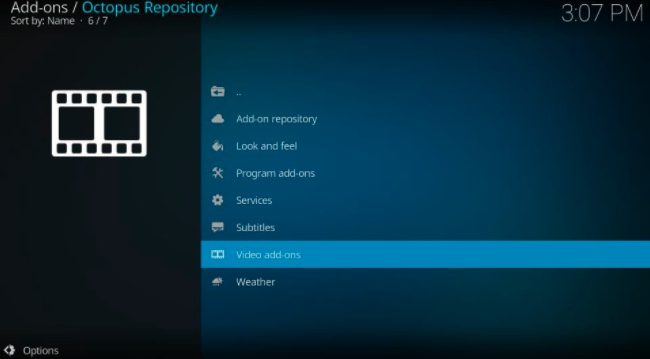 octopus repository video addons