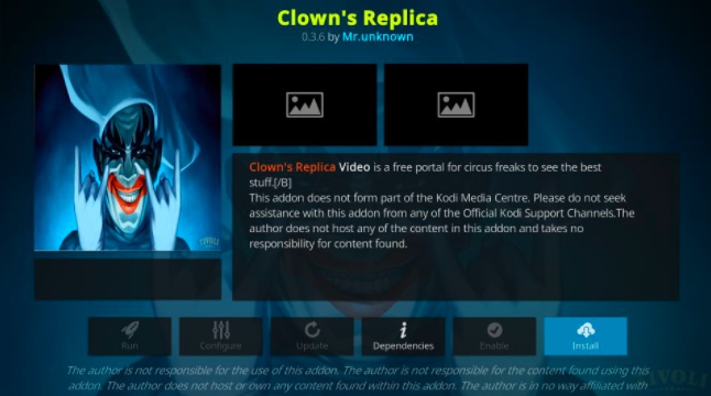 How to install clown’s replica addon on kodi