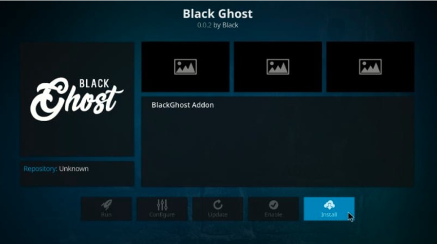 install black ghost
