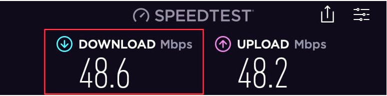 speed without VPN