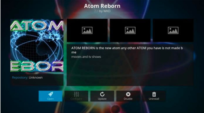 atom reborn sports addon