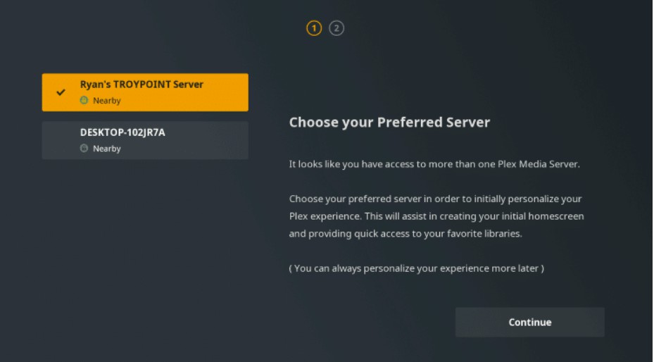 choose your preferred server