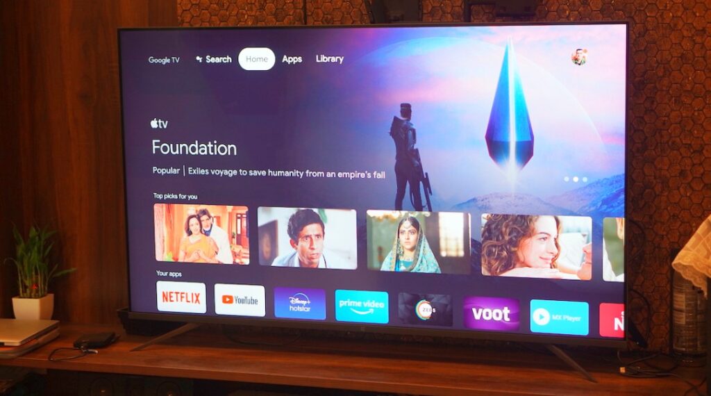Realme 4K Smart Google TV Stick user interface