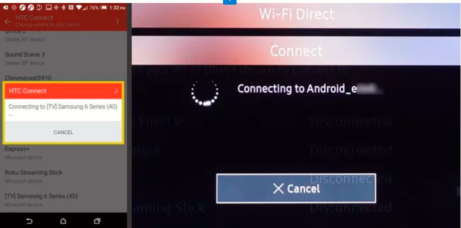 
screen mirroring android to tv app