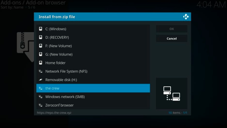 How to Install The Crew Addon on Kodi or Firestick