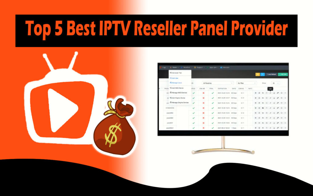 Top 5 Best IPTV Reseller Panel Provider