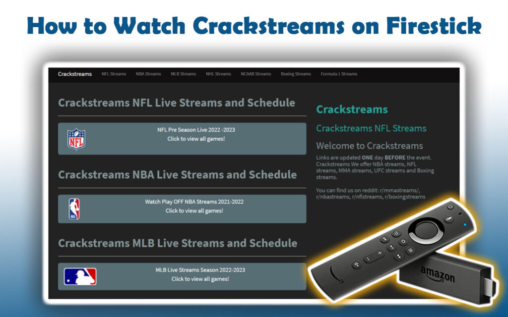 Crackstreams, NFL Streams